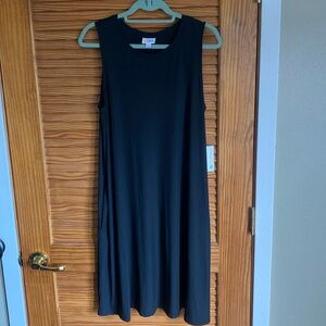 LulaRoe Charlotte Black Tank Swing Dress
